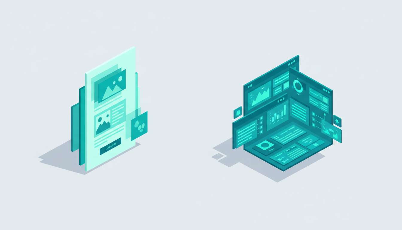 Landing Page Élite ou Vitrine Métier IA : laquelle choisir ?